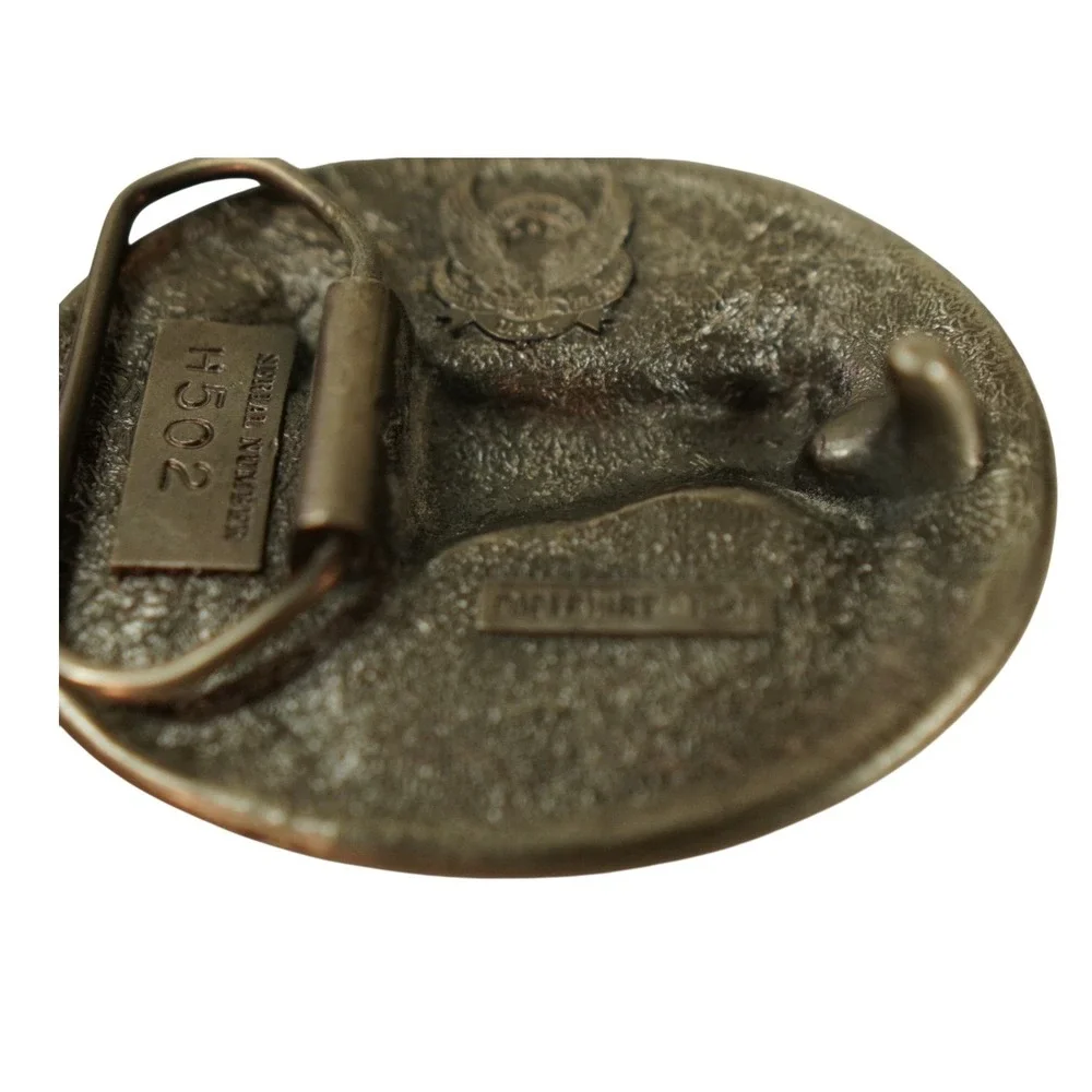 VTG‎ Great American Buckle 1981 Deer Buck Belt Buckle Serial # H502